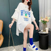 コットンレーストリム半袖Tシャツ<F-3028>