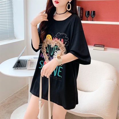 デザイン感   チャーミング Tシャツ カットソー＜F-3529＞