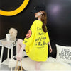 着回し力抜群   ゆったりロング丈切り替え三色半袖Tシャツ＜F-8121＞