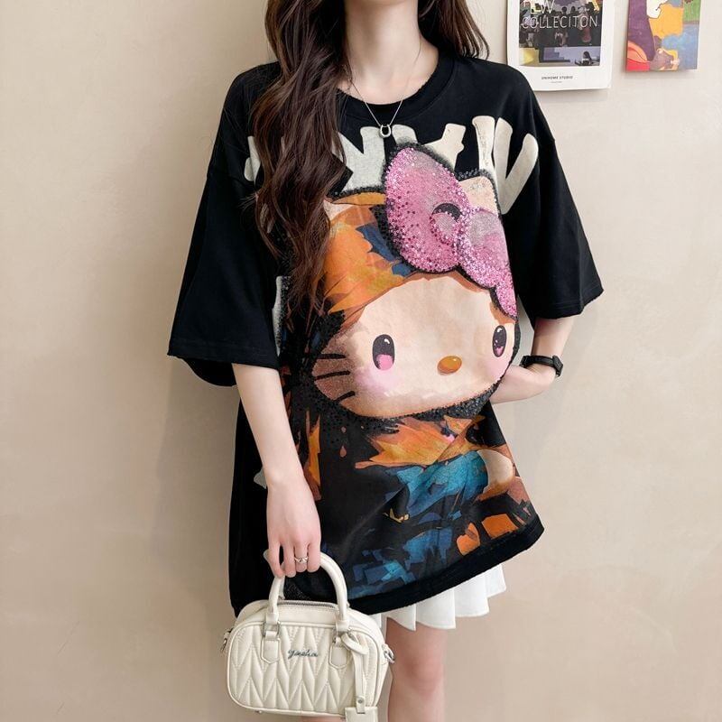 大人可愛い 好感度UP 海外トレンド カジュアル 全3色 半袖 Tシャツ ＜F-11121＞