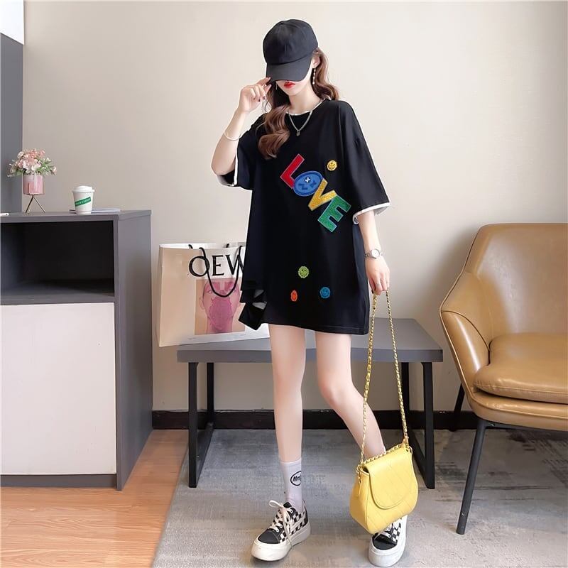 スタイリッシュ   一目惚れ Tシャツ カットソー＜F-3007＞