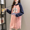 大人気厚手フード付きロングパーカー全3色＜F-4474＞