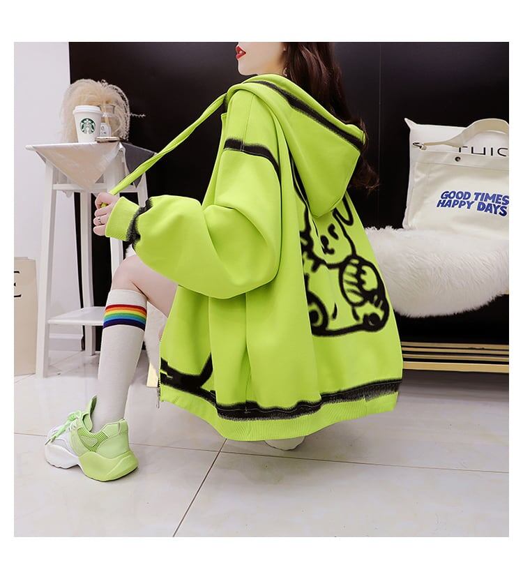 【裏起毛】元気いっぱい  厚手フード付きスタジャン 全3色パーカF-10346