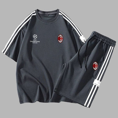 超人気 上質 男女兼用 スポーツ風 Tシャツ & ショーツ セットアップ F-13197