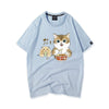 大好評 キュート 人気上昇中 着心地良い カジュアル プリント 全8色 半袖Tシャツ<F-9340>