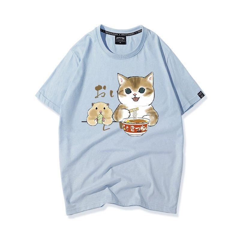 大好評 キュート 人気上昇中 着心地良い カジュアル プリント 全8色 半袖Tシャツ<F-9340>