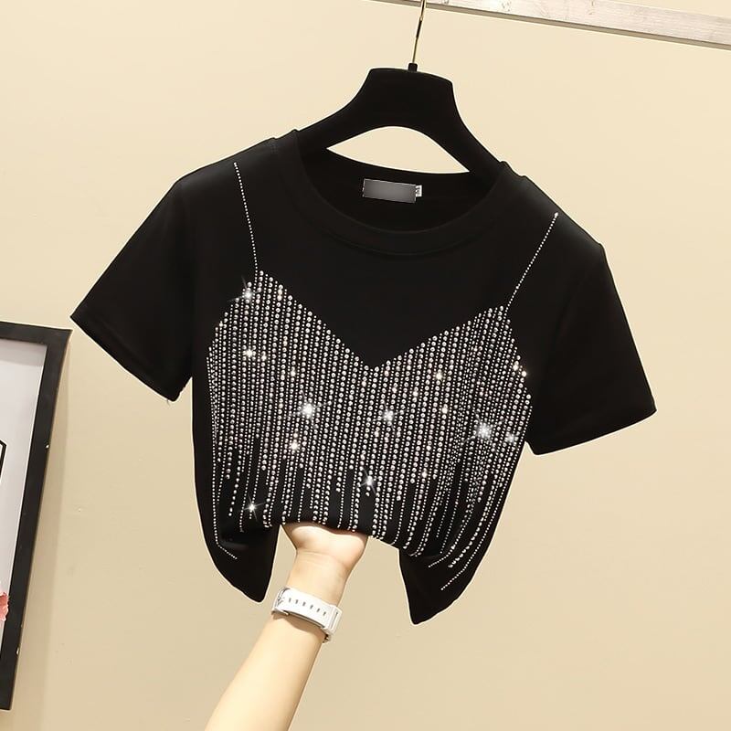 売り切れ必至 絶対流行 好感度UP 早い者勝ち カジュアル 2色選択 Tシャツ<F-11508>