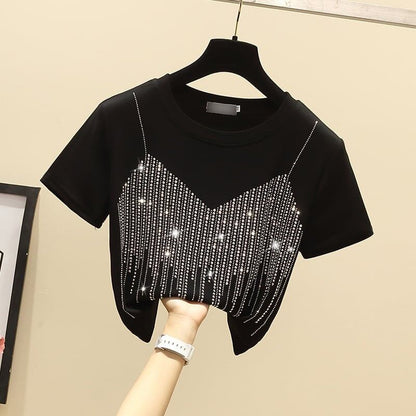 売り切れ必至 絶対流行 好感度UP 早い者勝ち カジュアル 2色選択 Tシャツ<F-11508>