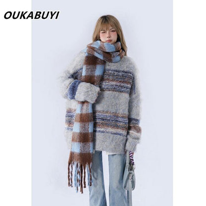 新商品   知的 セーター<F-5692>