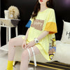 話題沸騰中 配色 オシャレ ゆったり 体型カバー 着?せ 半袖 Tシャツ ＜F-1969＞