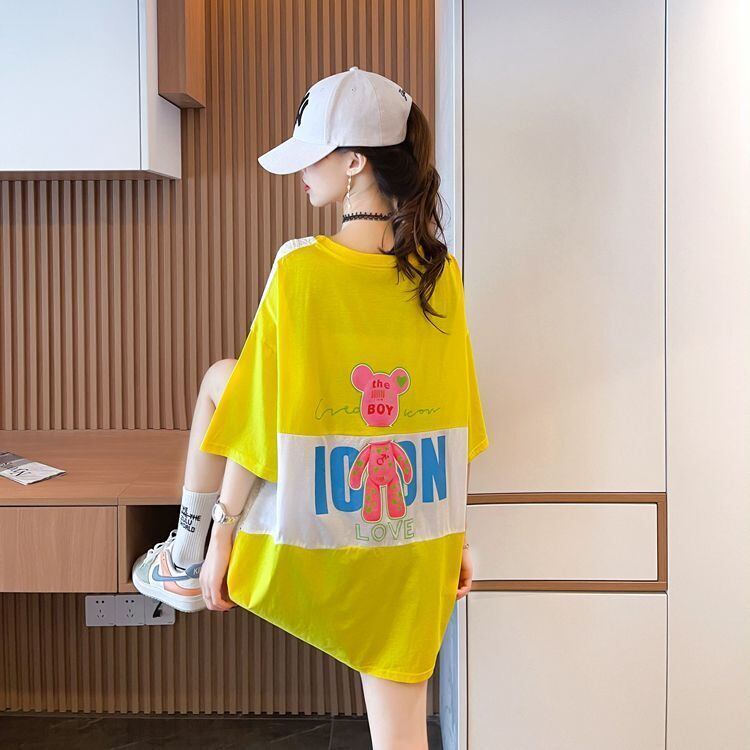 気質満点 ラウンドネック キュート 半袖Tシャツ ＜F-8647＞