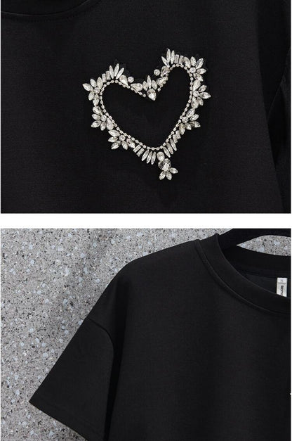 オシャレ度満点 切り替え 一目惚れ Tシャツ＋ショートパンツ セットアップ＜F-3573＞