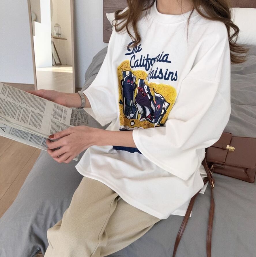 話題沸騰中   カジュアル 2色半袖Tシャツ＜F-8161＞