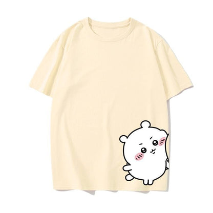男女兼用 シンプル 着心地良い ゆったり Tシャツ F-13201