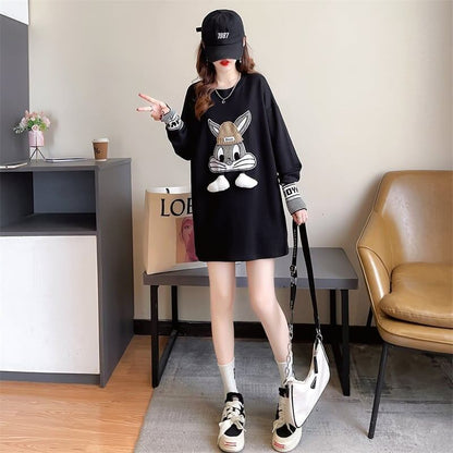 【秋の初めの割引！！】美人度アップ   ウサギちゃん 長袖Tシャツ ＜F-4007＞