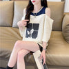 好感度100％ ラウンドネック キュート 半袖 Tシャツ ＜F-8628＞