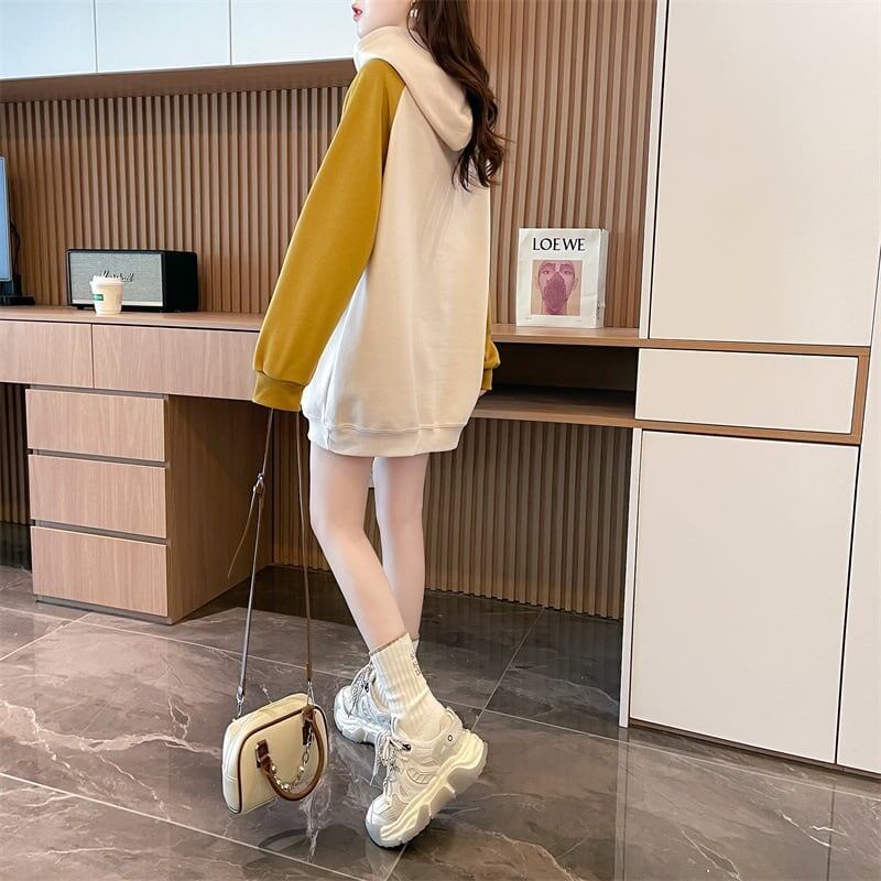 韓国系グラフィックプリントパーカー二色あり＜F-4083＞