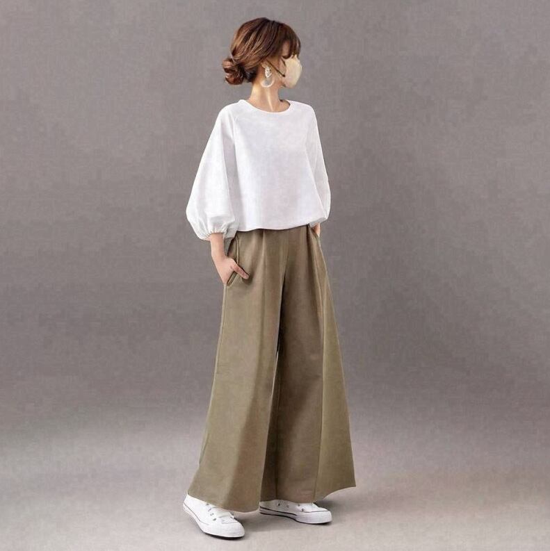売れ筋 好感度UP 着回し力抜群 おしゃれ度高め 着心地良い トップス+パンツセット ＜F-11983＞
