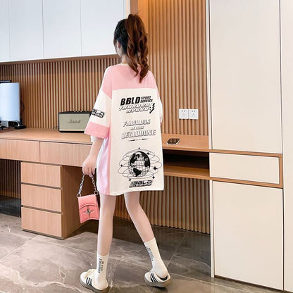 おすすめ 早い者勝ち 絶対流行 カジュアル 2色選択 Tシャツ<F-11582>