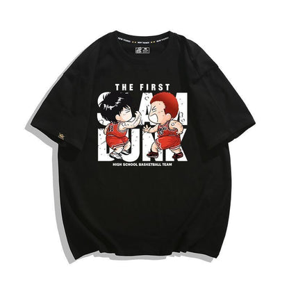 話題沸騰中   カジュアル プリント 全3色 半袖 Tシャツ 男女兼用F-8987