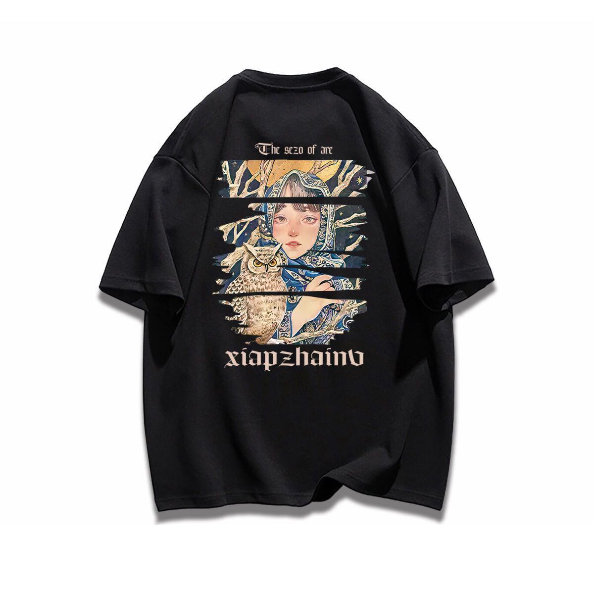 ポップなプリントが夏に映えるプリントTシャツ 半袖 全8色 Tシャツ F-9252