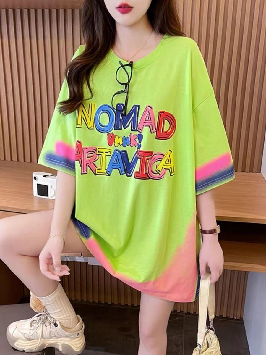 【半額！期間限定！！】着回し力抜群 個性派 ファッション プリント 3色選択 半袖Tシャツ＜F-8589＞
