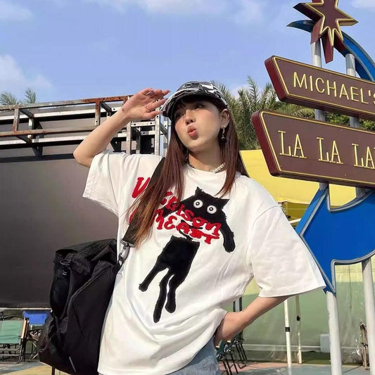 絶対流行 カジュアル 早い者勝ち 2色選択 Tシャツ<F-11106>