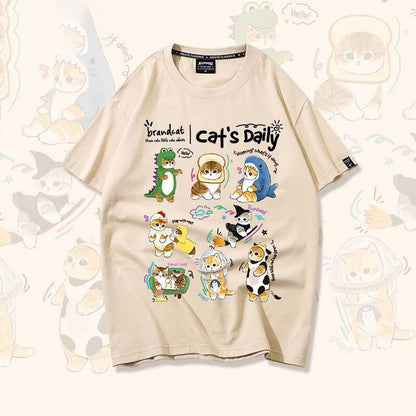 超人気 軽くて涼しくて可愛い！デザイン性抜群 カジュアル プリント全6色 半袖TシャツF-9319