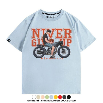 ファッション感満々 着心地良い 全8色 半袖 Tシャツ F-13139