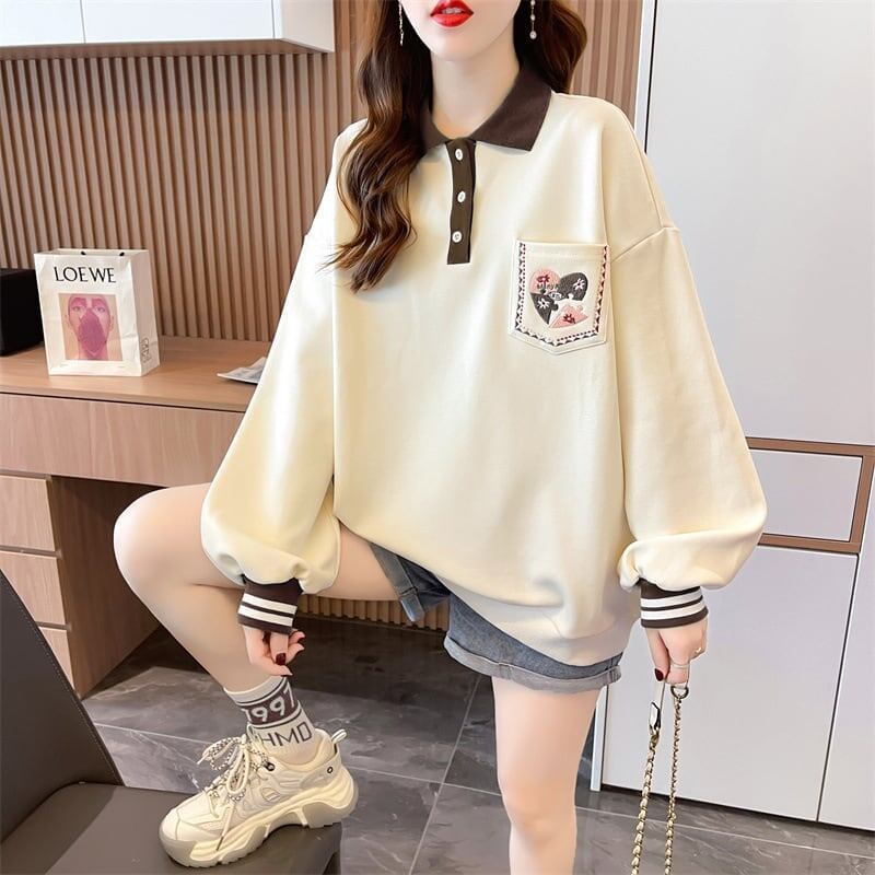 絶対欲しい   ポロネック スウェットトップス＜F-4049＞