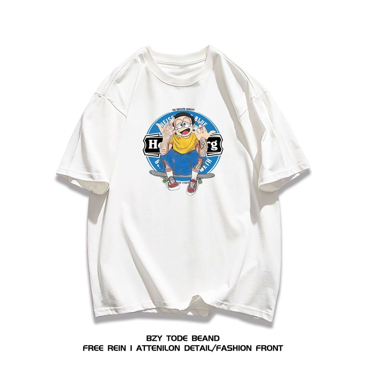 男女兼用 快適 プリント 半袖 Tシャツ F-13288