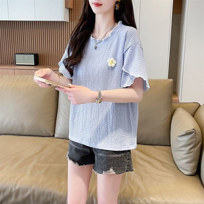 美人度アップ スウィート キュート 5色選択 半袖Tシャツ＜F-8578＞