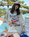 着せ   ビッグロゴ 半袖 ワンピース<F-4859>