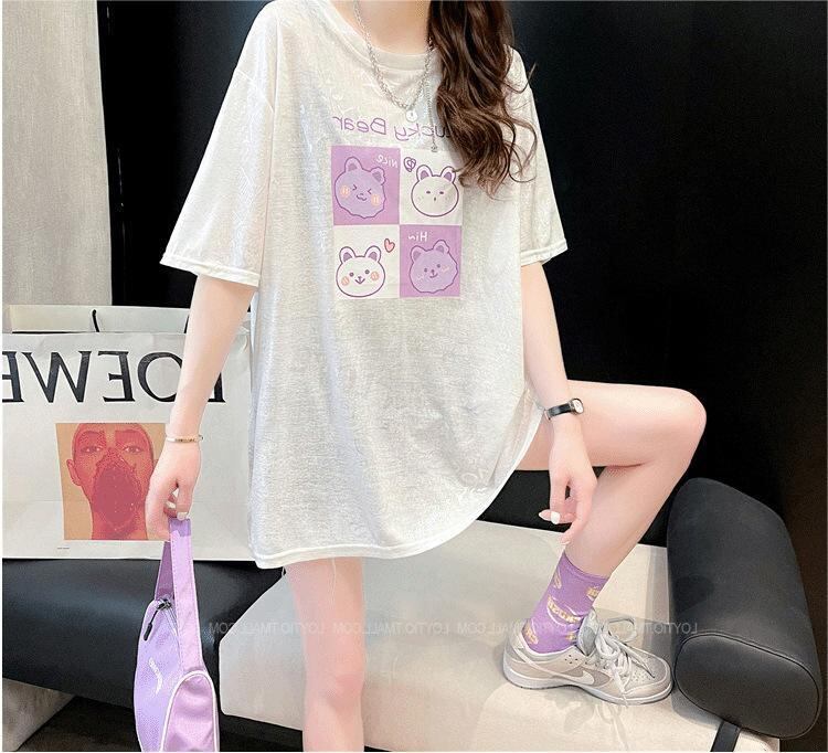 【半額！期間限定！！】アイスシルク半袖Tシャツ<F-5004>