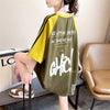キュートなウサギのカラーブロック半袖Tシャツ<F-2989>