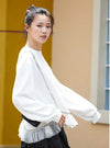 話題沸騰中 おしゃれ度高め 美人度アップ 切り替え 不規則 イレギュラー トップスF-9472