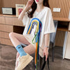 着回し力抜群 個性派 高見えデザイン 着心地良い 2色選択 半袖 Tシャツ <F-9277>