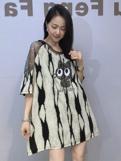 好感度UP 早い者勝ち 絶対流行 カジュアル 2色選択 Tシャツ<F-11575>