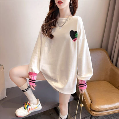 オシャレ度満点   美感いっぱい 長袖 Tシャツ カットソー＜F-2790＞