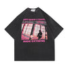 タイドブランド   ロックアメリカンストリートレタープリント半袖Tシャツ<F-2903>