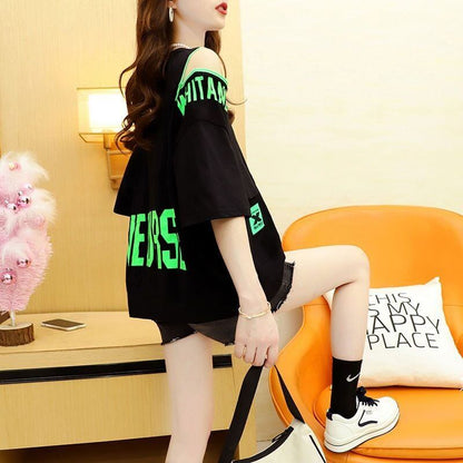 今季マストバイ プリント全3色 アバンギャルド 半袖Tシャツ＜F-8167＞