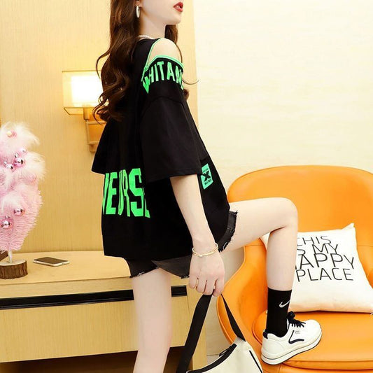 今季マストバイ プリント全3色 アバンギャルド 半袖Tシャツ＜F-8167＞
