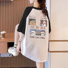 話題沸騰中 プリント 4色選択可 Tシャツ カットソー＜F-8276＞