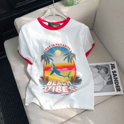 今季マストバイ 海外トレンド おすすめ 好感度UP カジュアル 全3色 半袖 Tシャツ＜F-11560＞