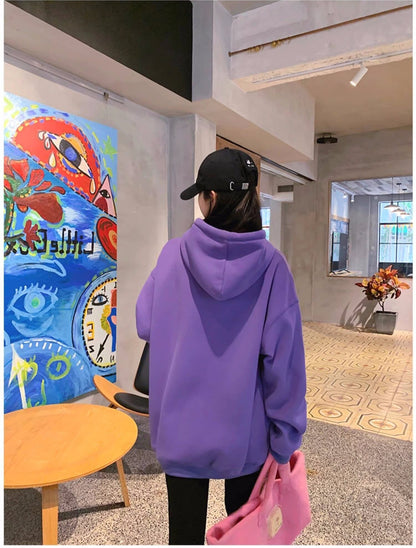 定番シンプル   グラフィックプリントフード付き