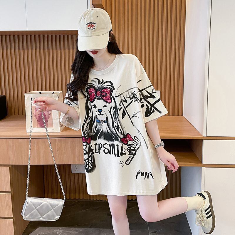 キュート 絶対流行 売れ筋 早い者勝ち カジュアル Tシャツ<F-11446>