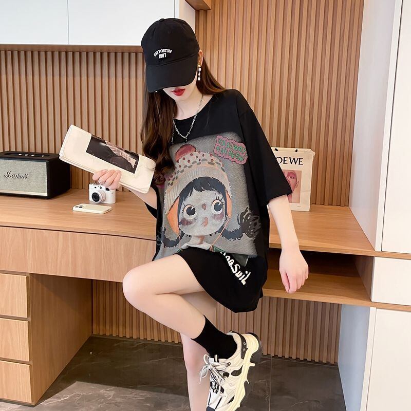 新作 特別デザイン アバンギャルド プリント全3色 半袖Tシャツ カットソー ＜F-8605＞