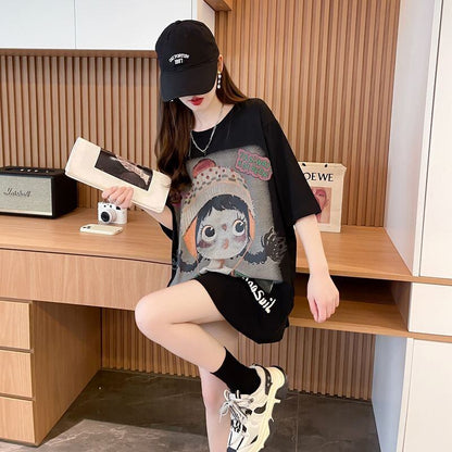 新作 特別デザイン アバンギャルド プリント全3色 半袖Tシャツ カットソー ＜F-8605＞