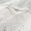 美人度アップ   ビジュー Tシャツ 三色 ゆったり半袖＜F-2945＞