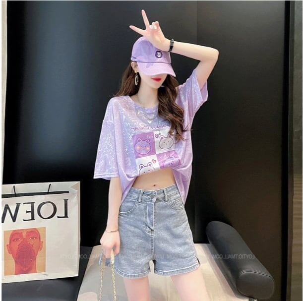【半額！期間限定！！】アイスシルク半袖Tシャツ<F-5004>